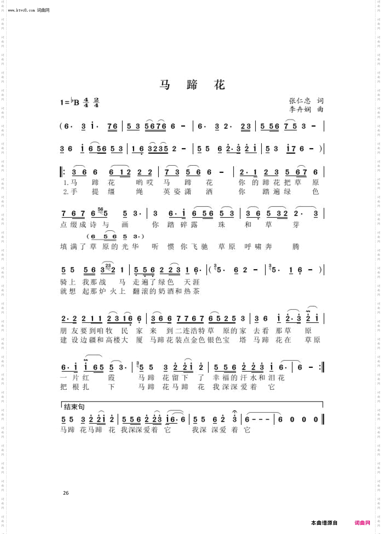 马蹄花