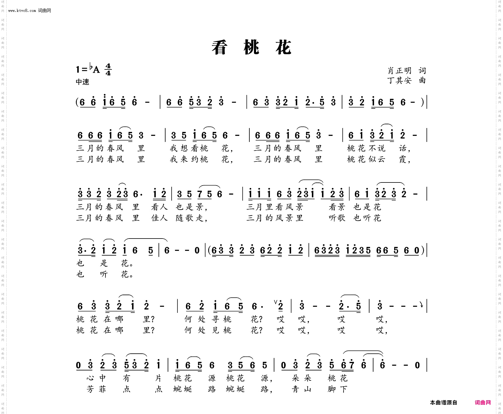 看桃花
