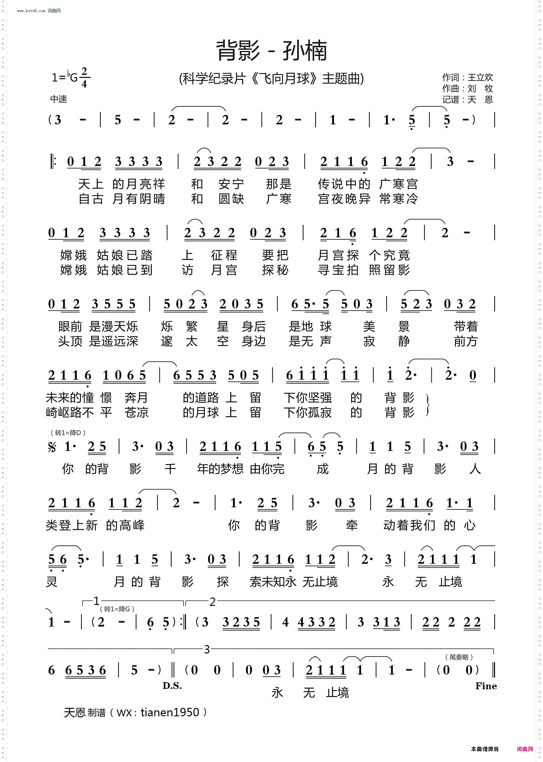 背影_ 科学纪录片《飞向月球》主题曲