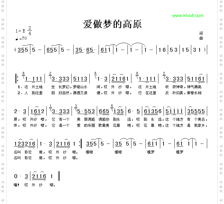 爱做梦的高原