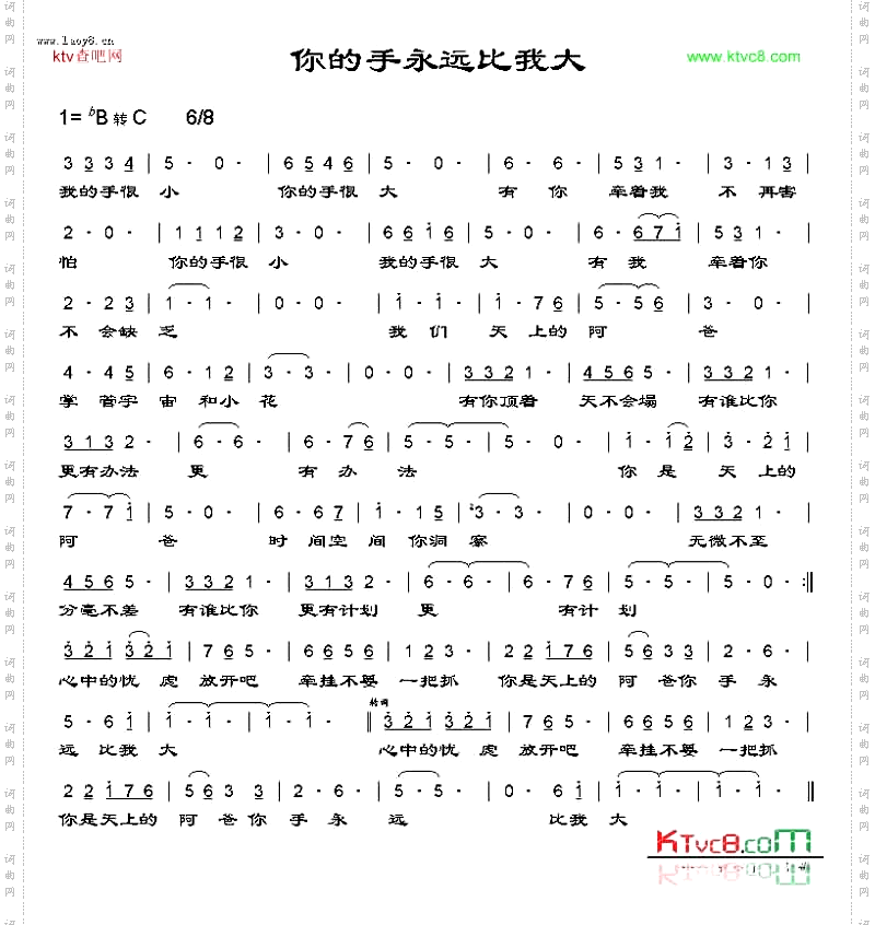 你的手永远比我大