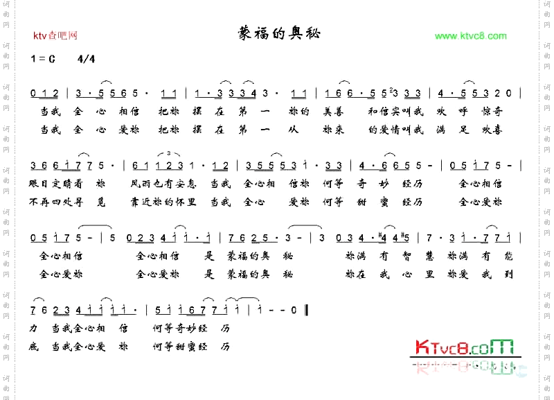 蒙福的奥秘
