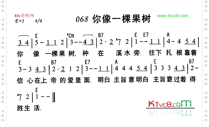 你像一棵果树