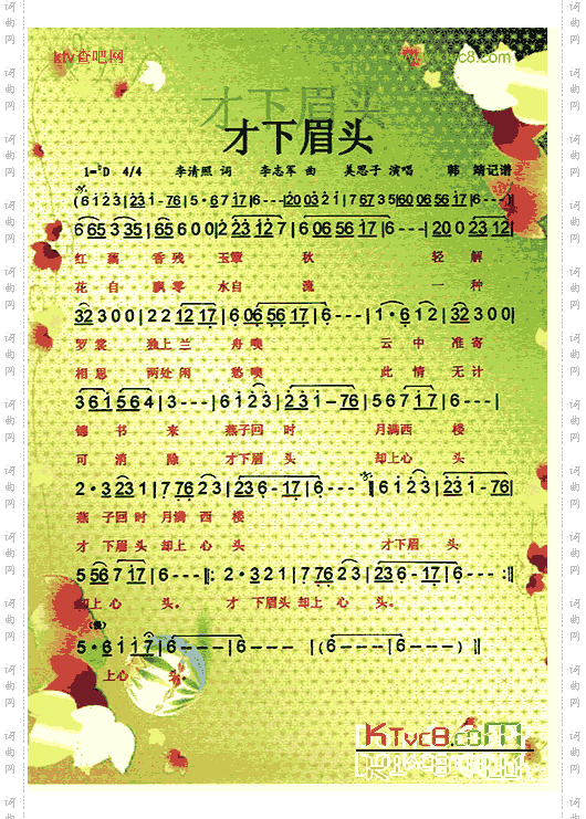 才下眉头