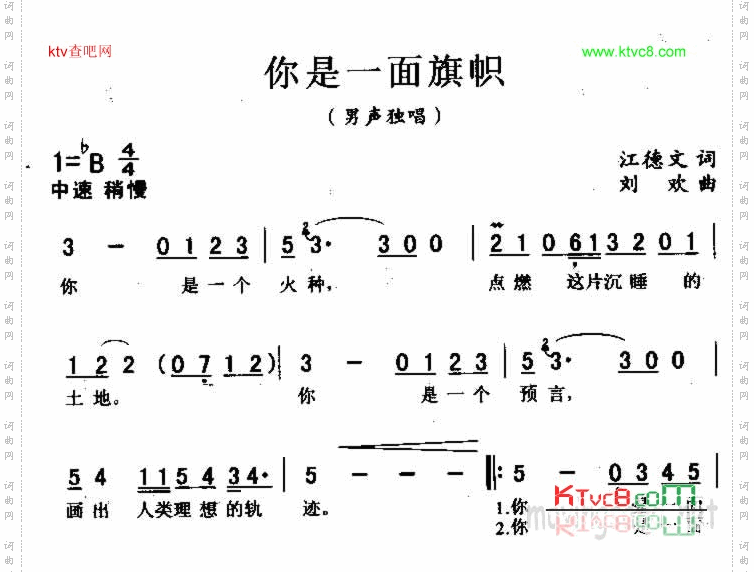 你是一面旗帜