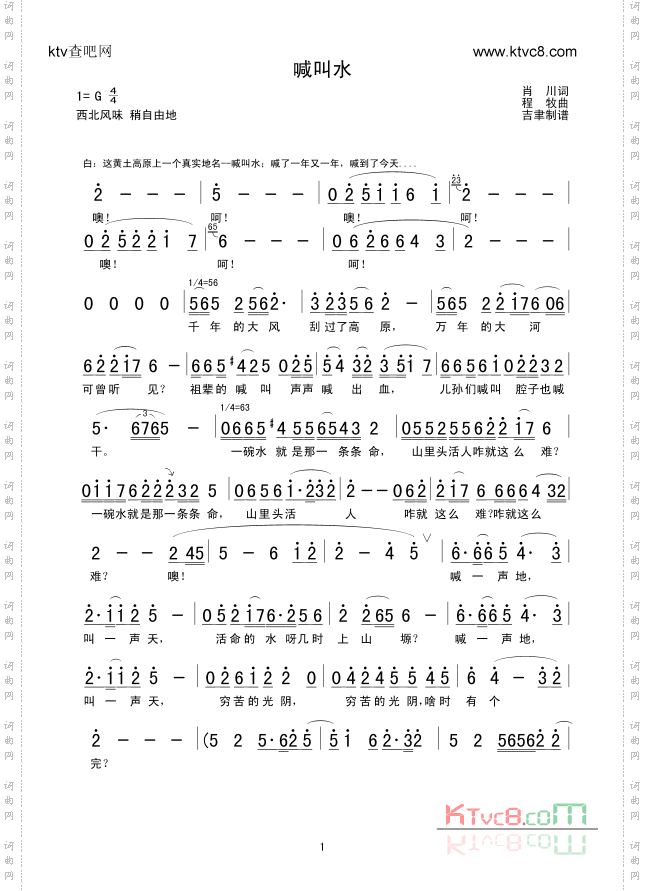 喊叫水