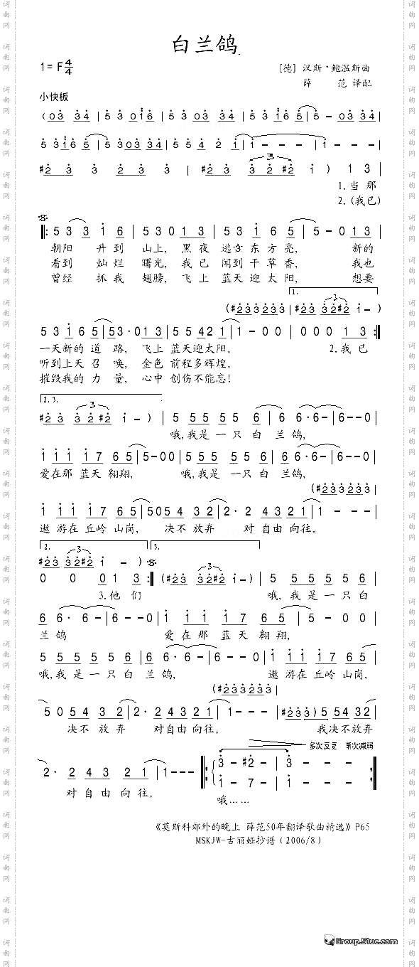 白兰鸽