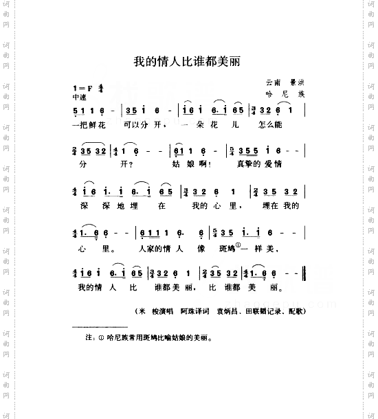 我的情人比谁都美丽