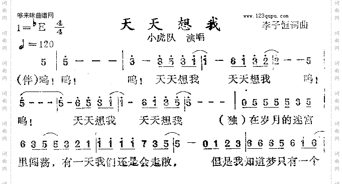 天天想我小虎队