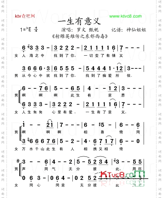 一生有意义《东邪西毒》