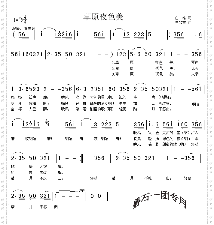 草原夜色美