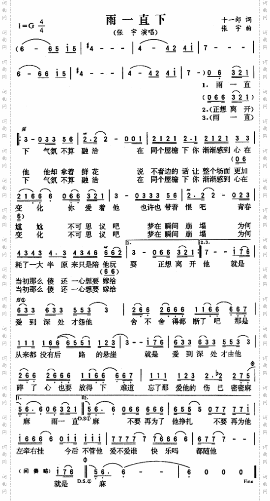 雨一直下