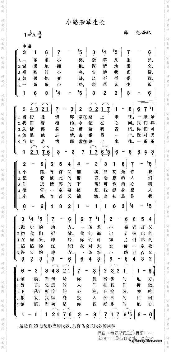 小路杂草生长