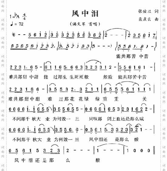风中泪