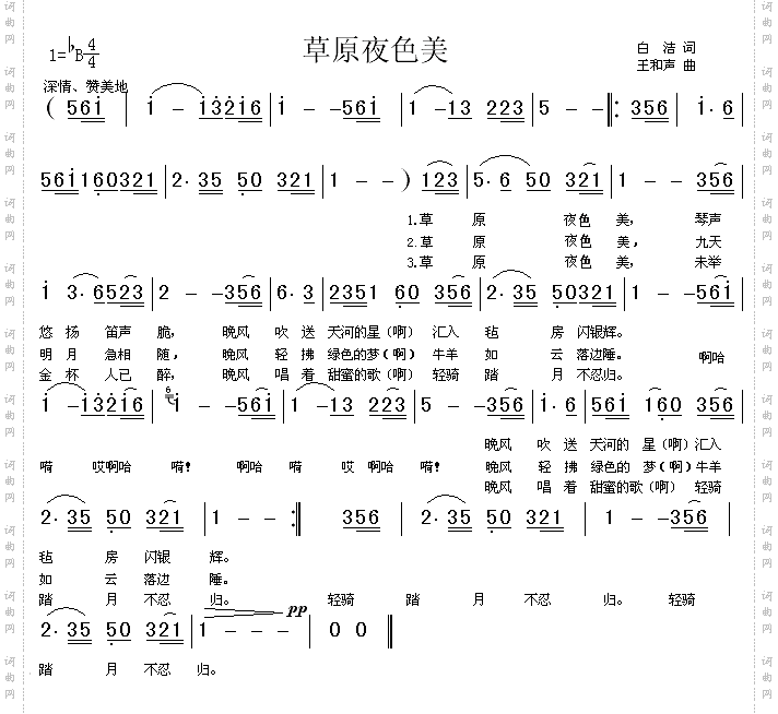 草原夜色美