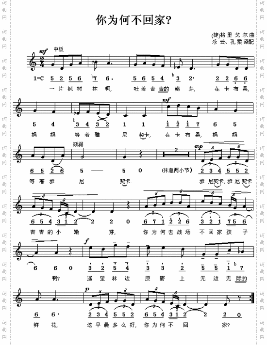 你为何不回家捷