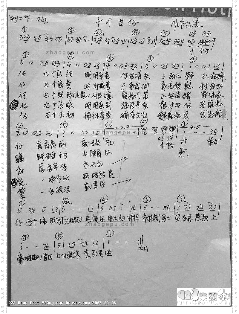 许冠杰-十个女仔
