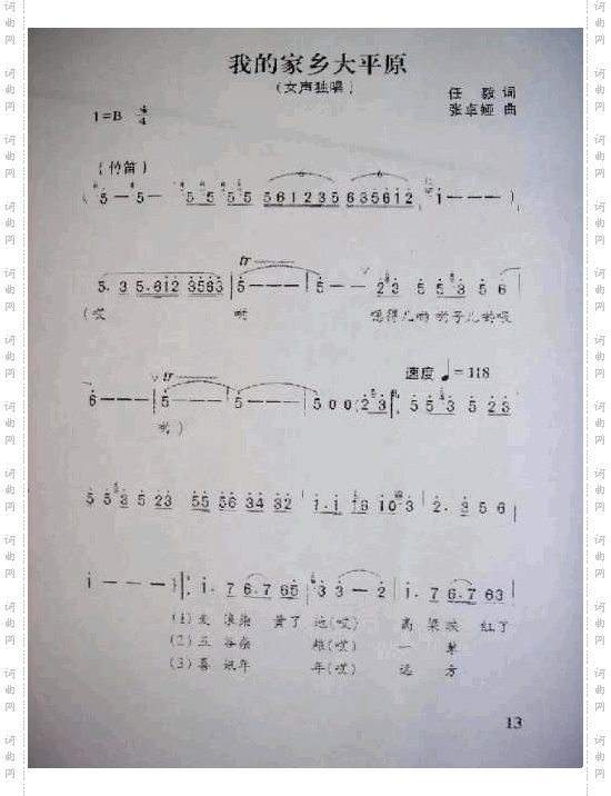 我的家乡大平原
