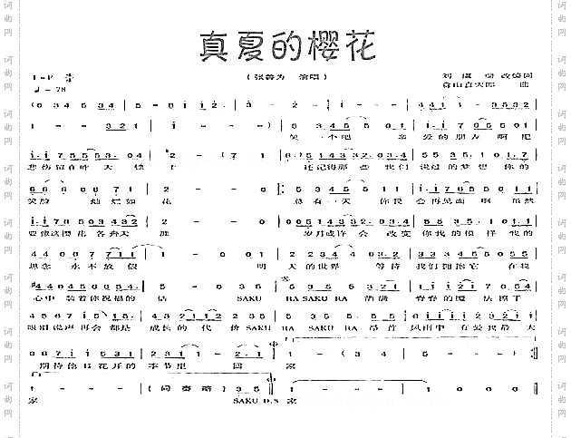真夏的樱花