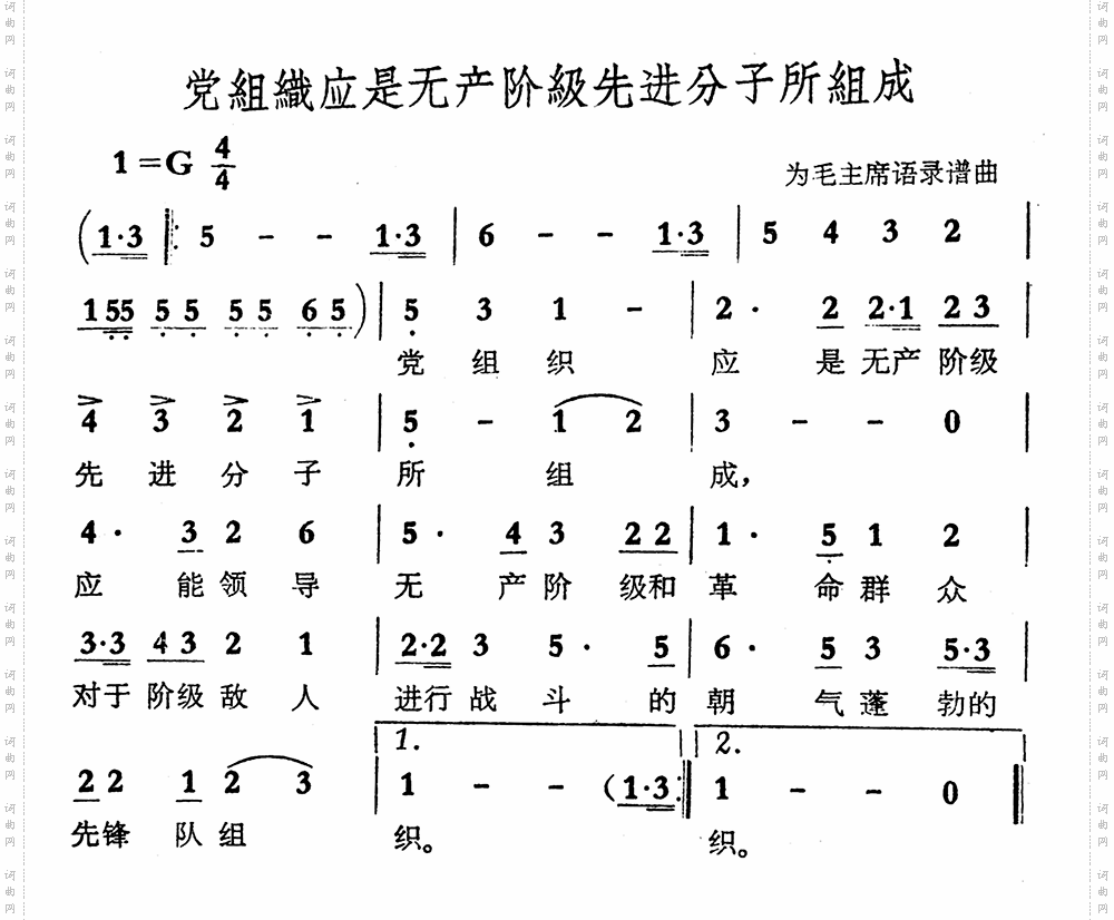 党组织应是无产阶级先进分子所组成