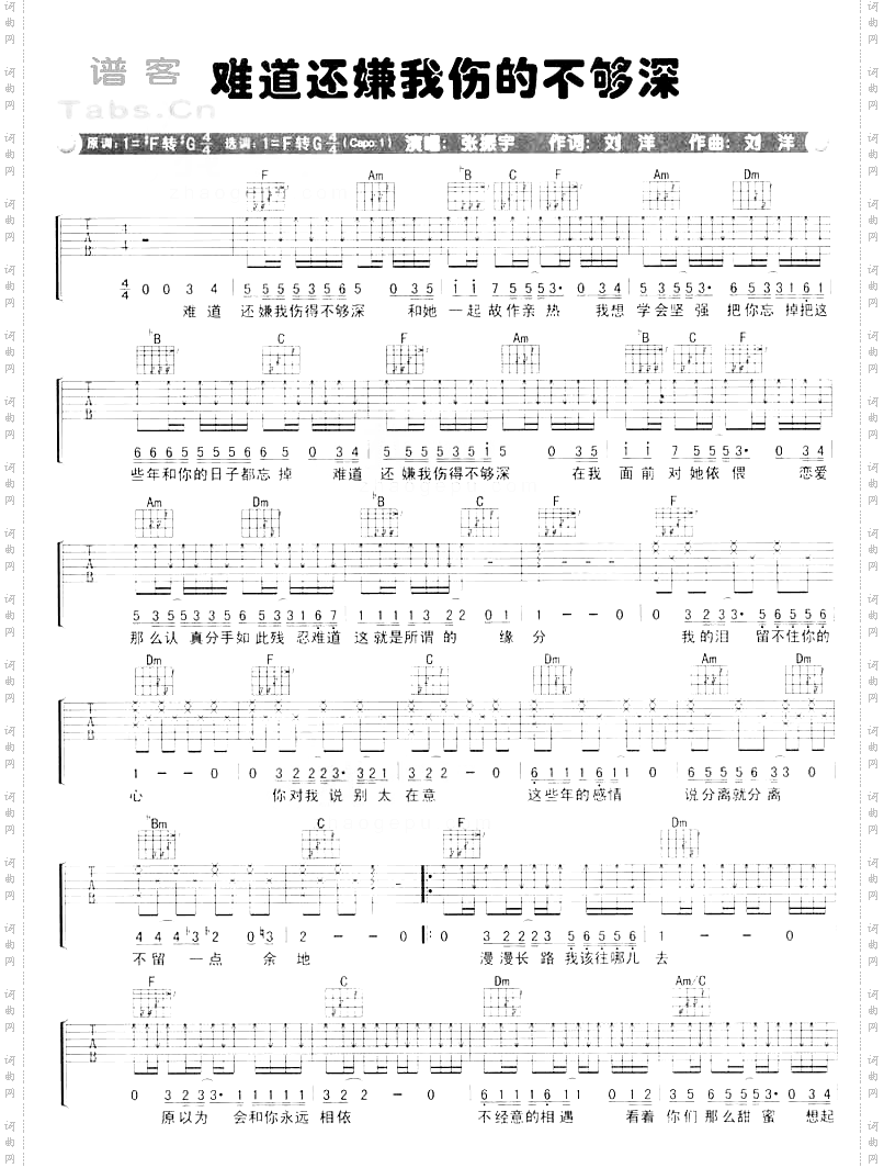 难道还嫌我伤的不够深