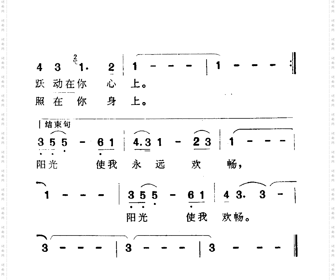 阳光洒在我肩上