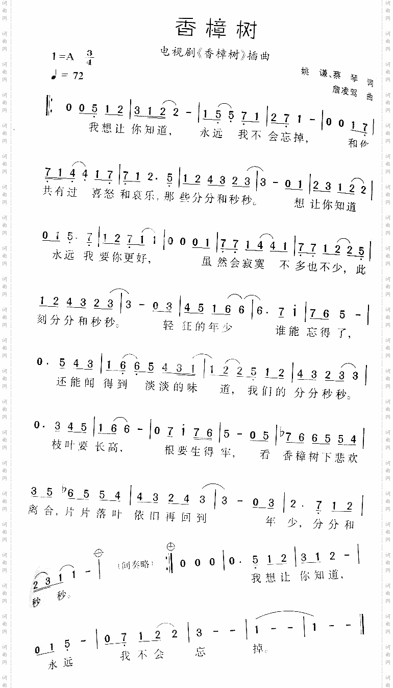 香樟树