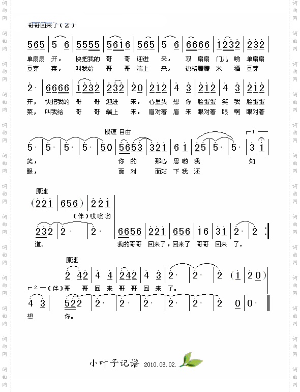哥哥回来了