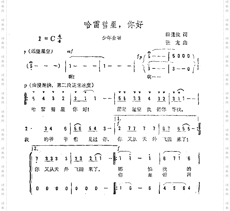 哈雷彗星，你好