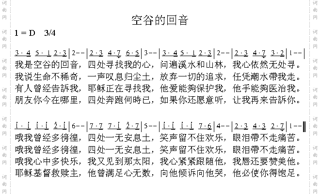 空谷的回音