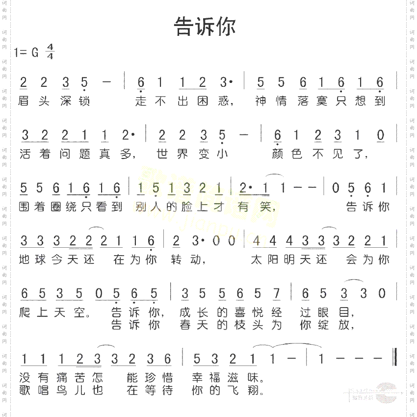告诉你