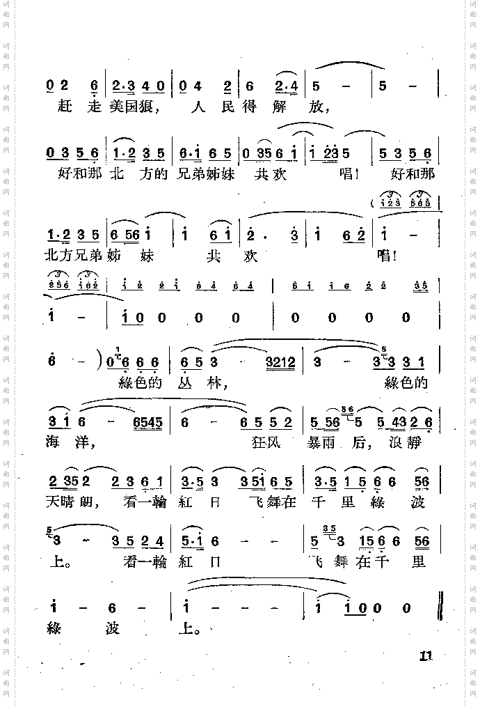 绿色大丛林，绿色大海洋