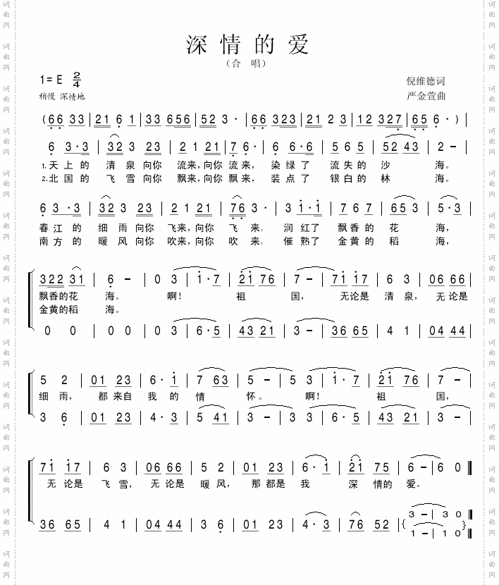 深情的爱