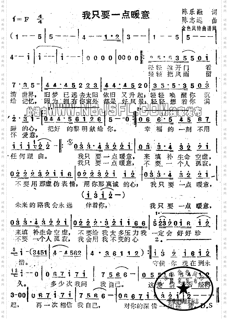我只要一点暖意