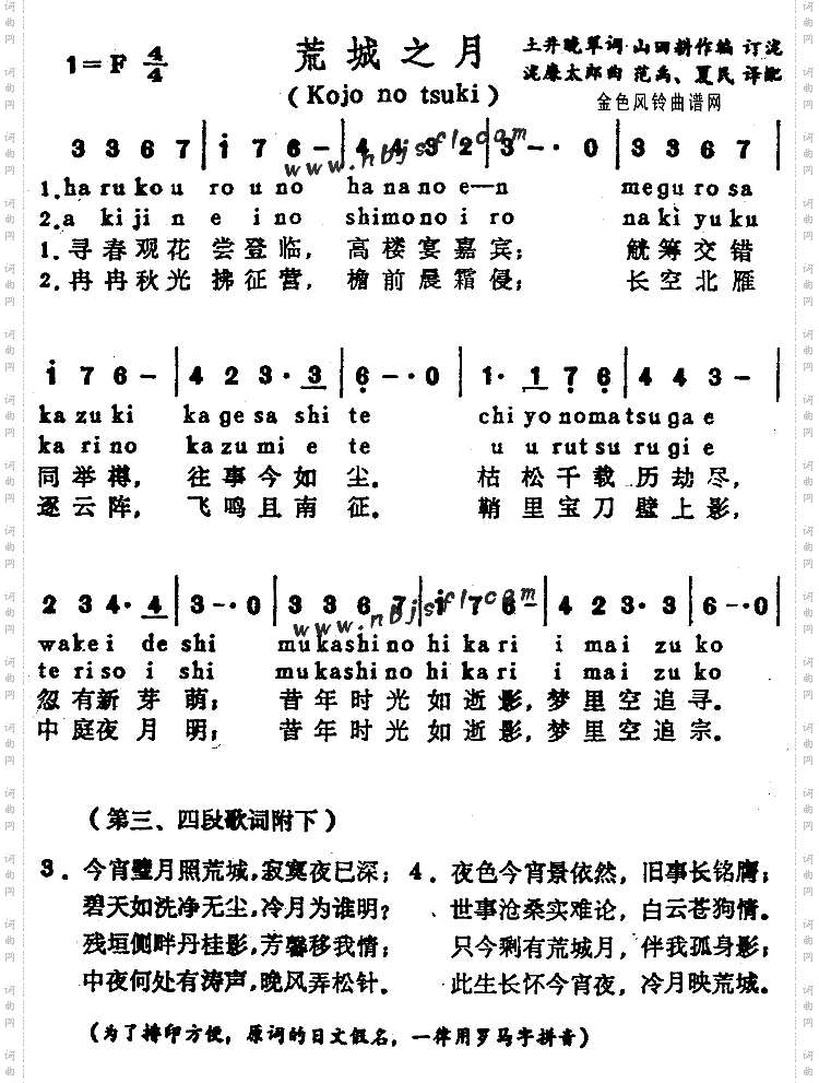 荒城之月