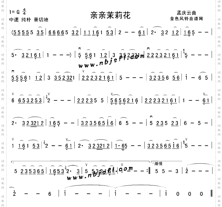 亲亲茉莉花