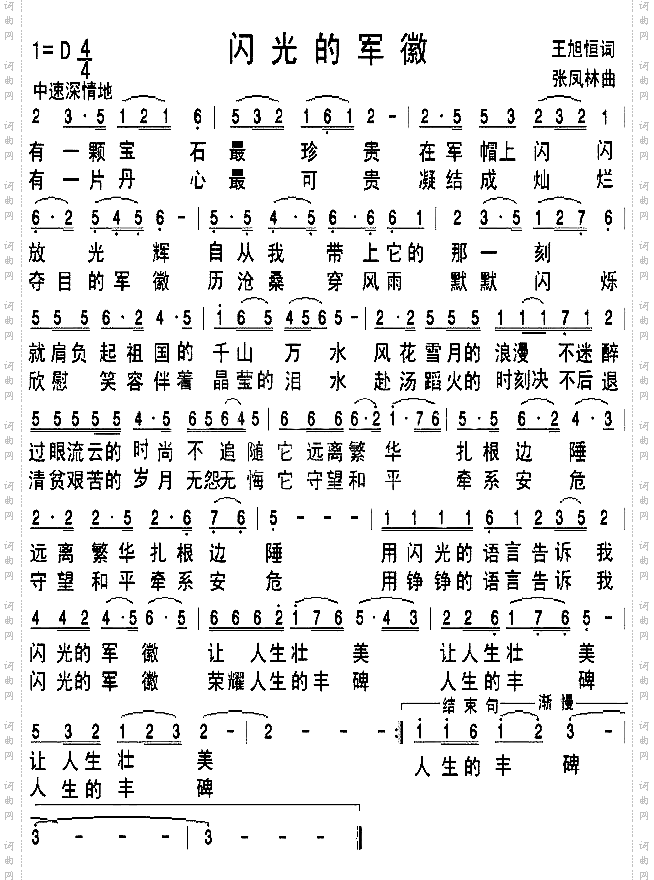 闪光的军徽