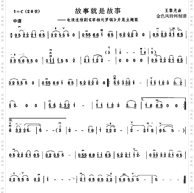 故事就是故事(《宰相刘罗锅》片尾主题歌)