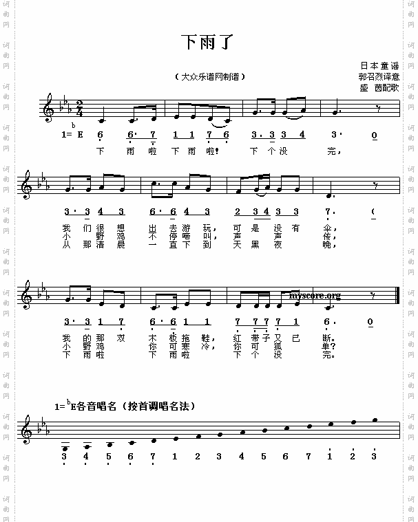 下雨了