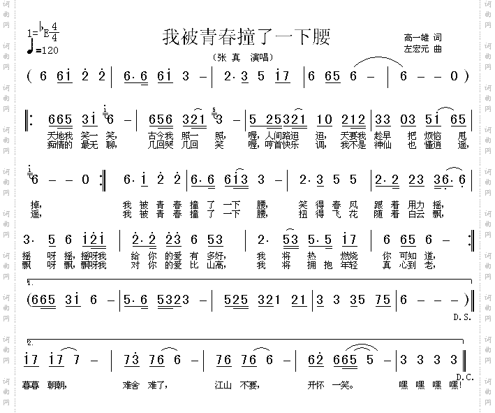 我被青春撞了一下腰