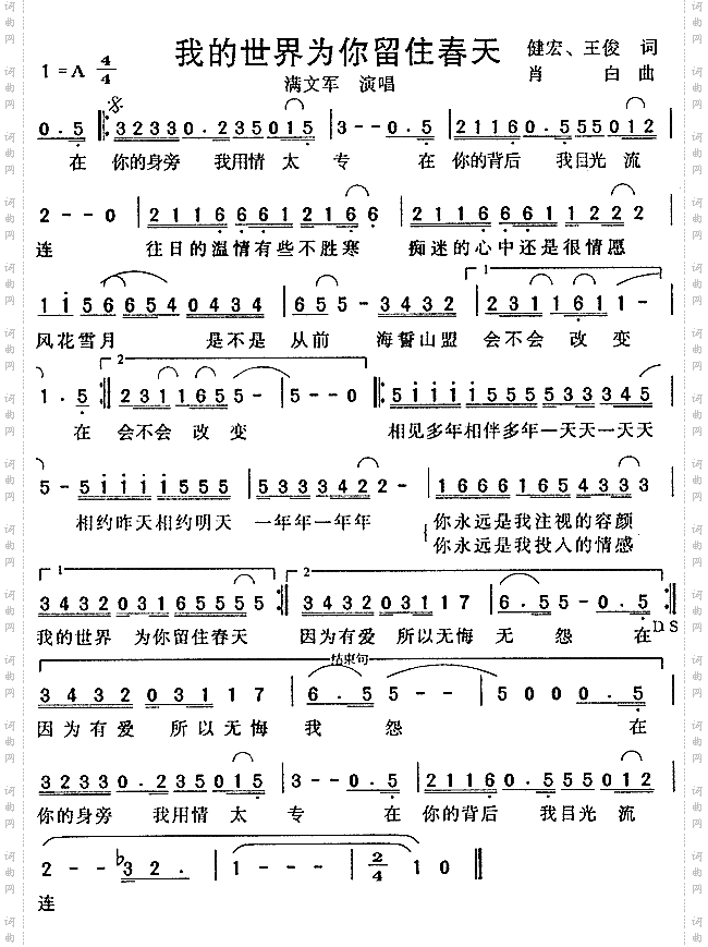 我的世界为你留住春天_《在路上》主题曲
