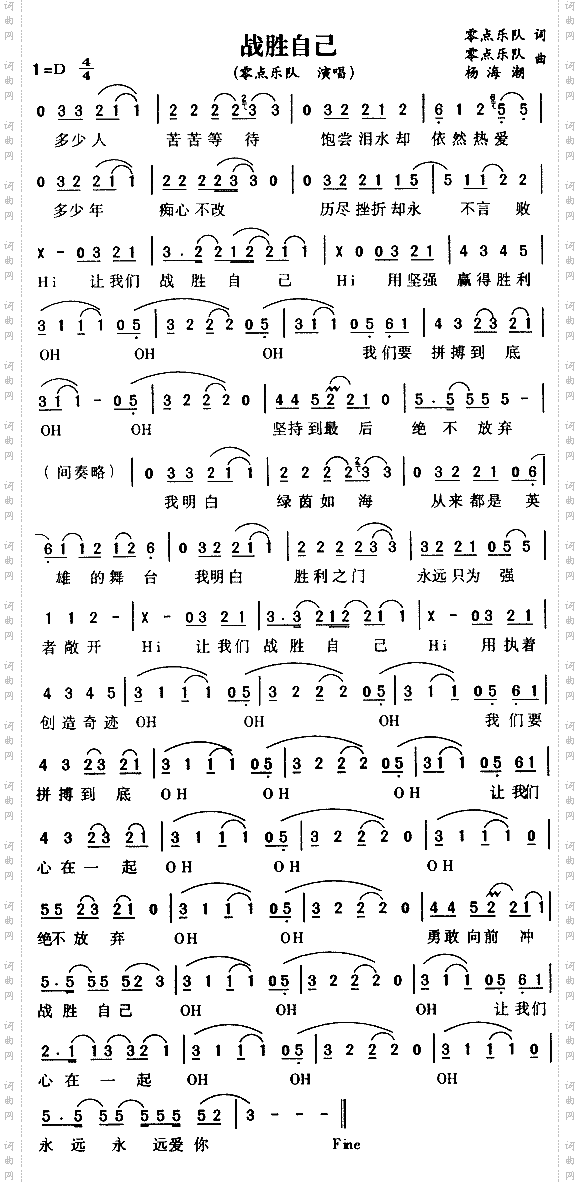 战胜自己