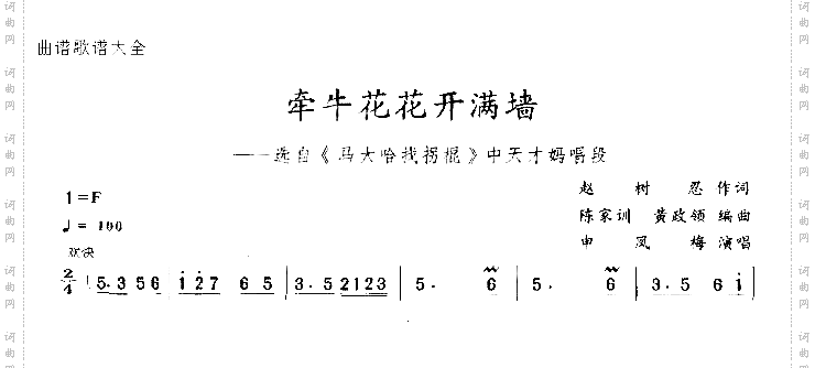 牵牛花花开满墙