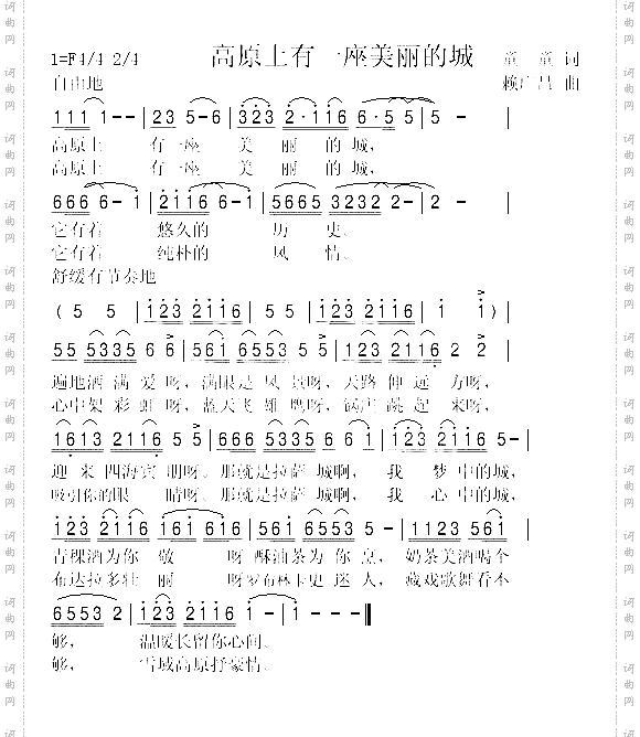 高原有座美丽的城