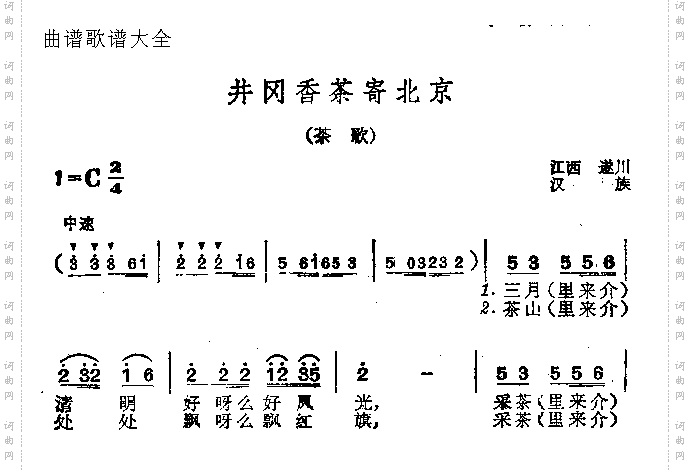 井岗香茶寄北京