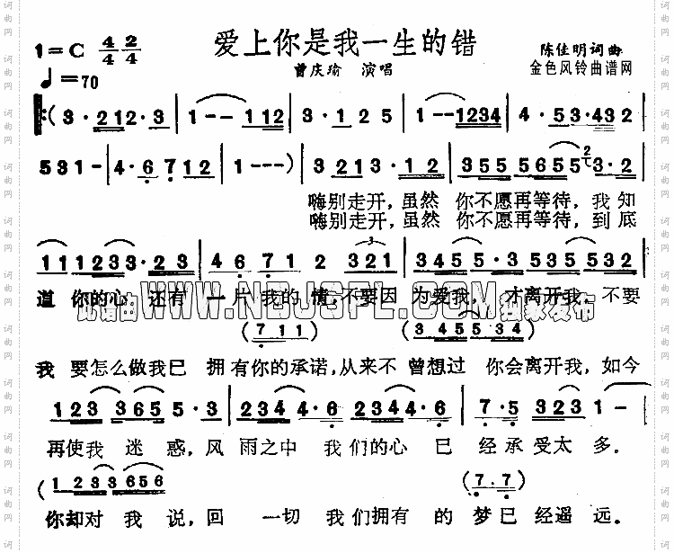 爱上你是我一生的错