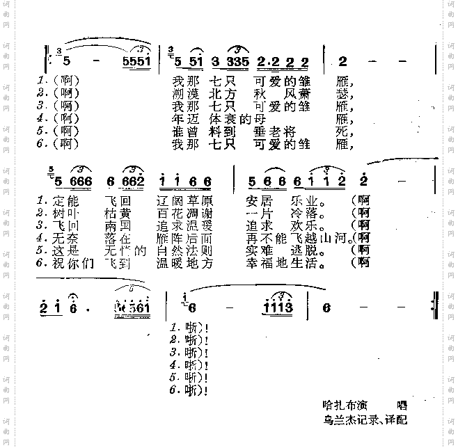 苍老的大雁