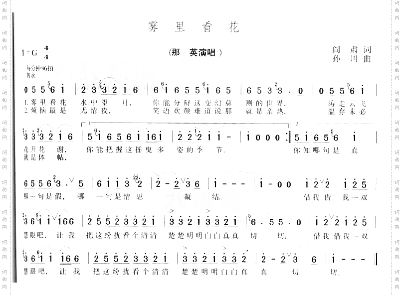 雾里看花