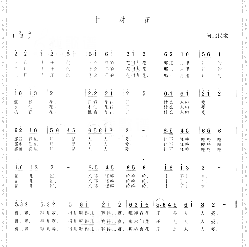 十对花