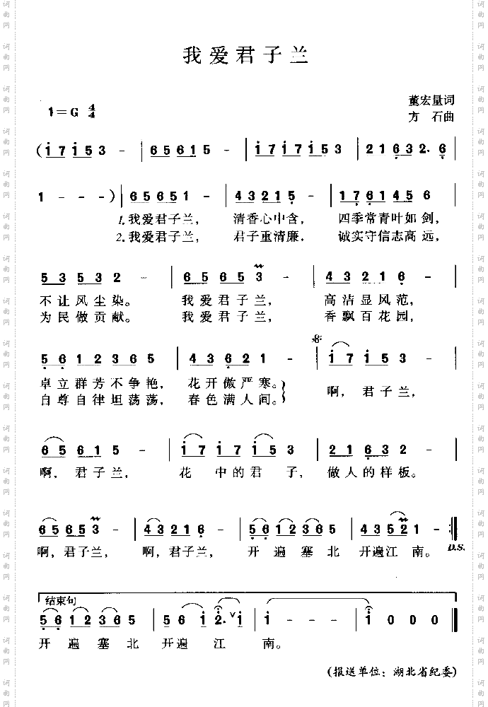我爱君子兰